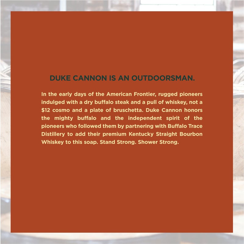 Duke Cannon Supply Co. Big Brick of Soap Bar for Men Big American Bourbon Made w/Buffalo Trace (Charred Oak Barrel Scent) Multi-Pack - Superior Grade, Extra Large, All Skin Types, 10 oz (6 Pack) - Image 3